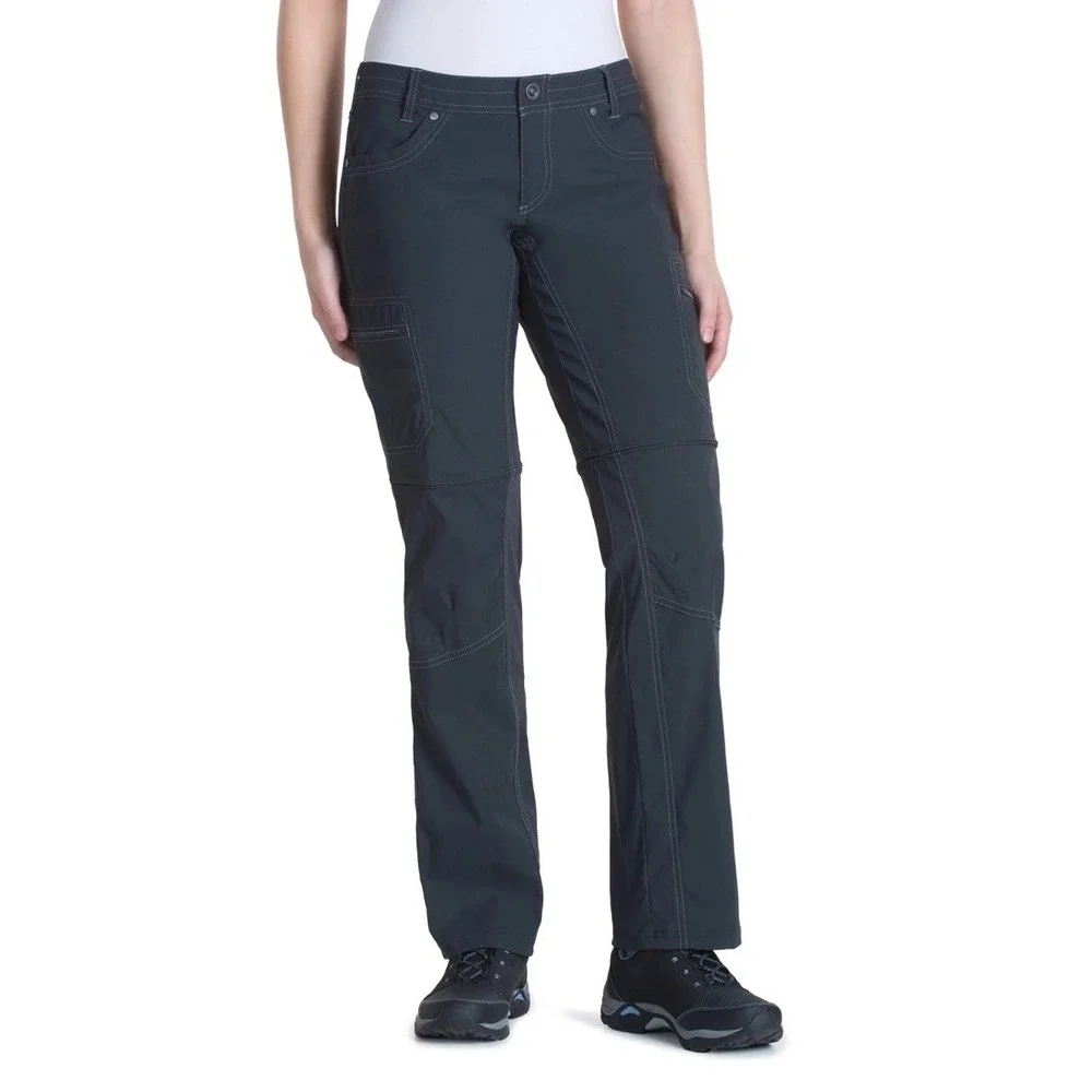 Kuhl Kliffside Pants Women's Size 2 Reg Convertible Zip Off Cargo Hiking Gray - Picture 3 of 16